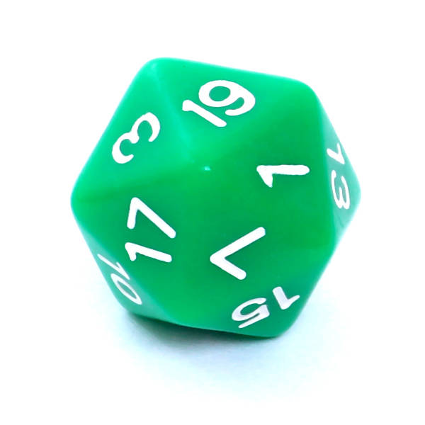 

Kostka K20 zielona Rebel kość kostki 20 ścian k20