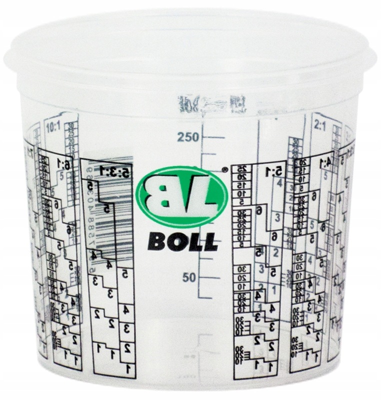 Kubek Pojemnik Lakierniczy Z Podziałką Miarką Typ II 400ML 0070231 Boll