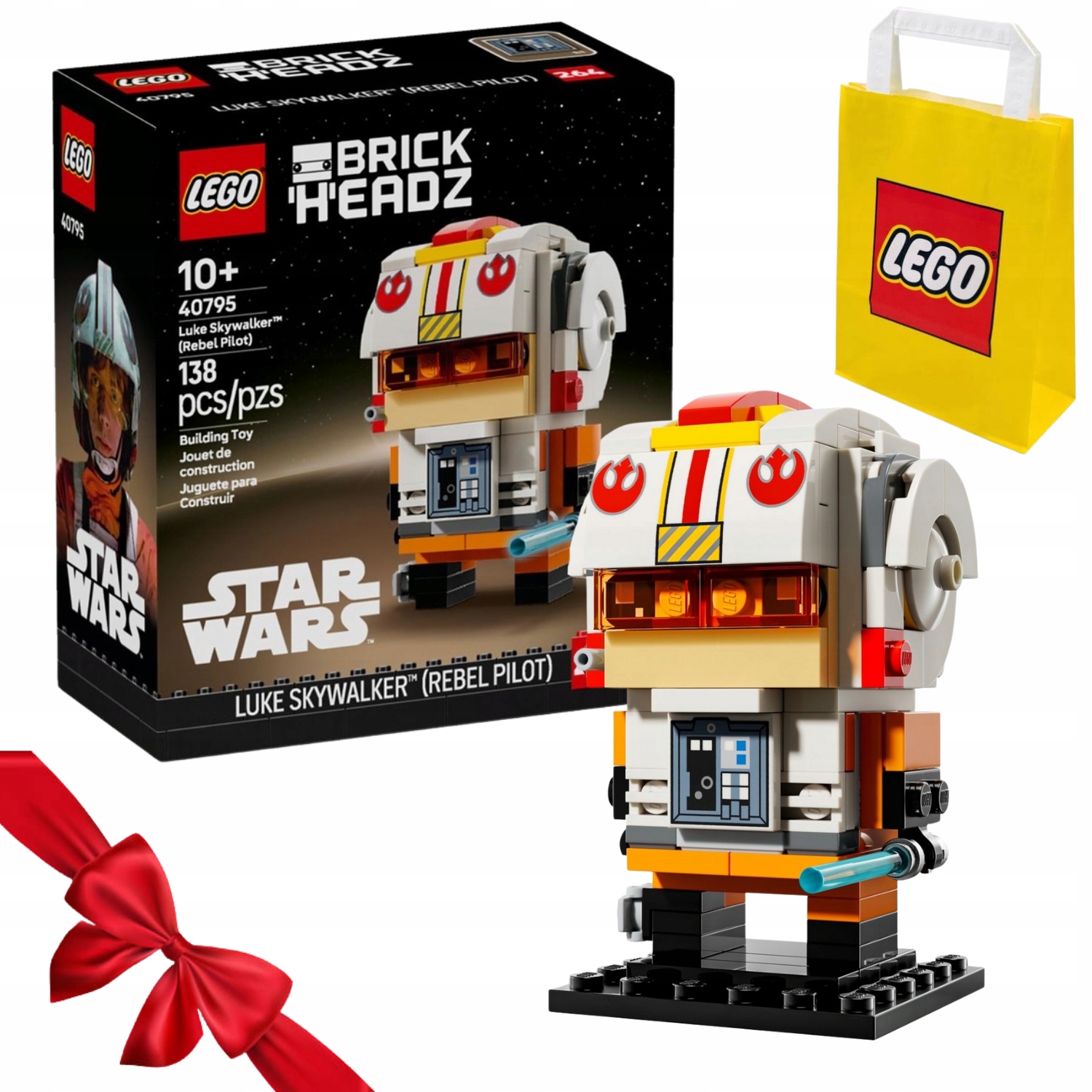 Zestaw Klocków Lego Brickheadz 40795 Luke Skywalker (pilot Rebelii)