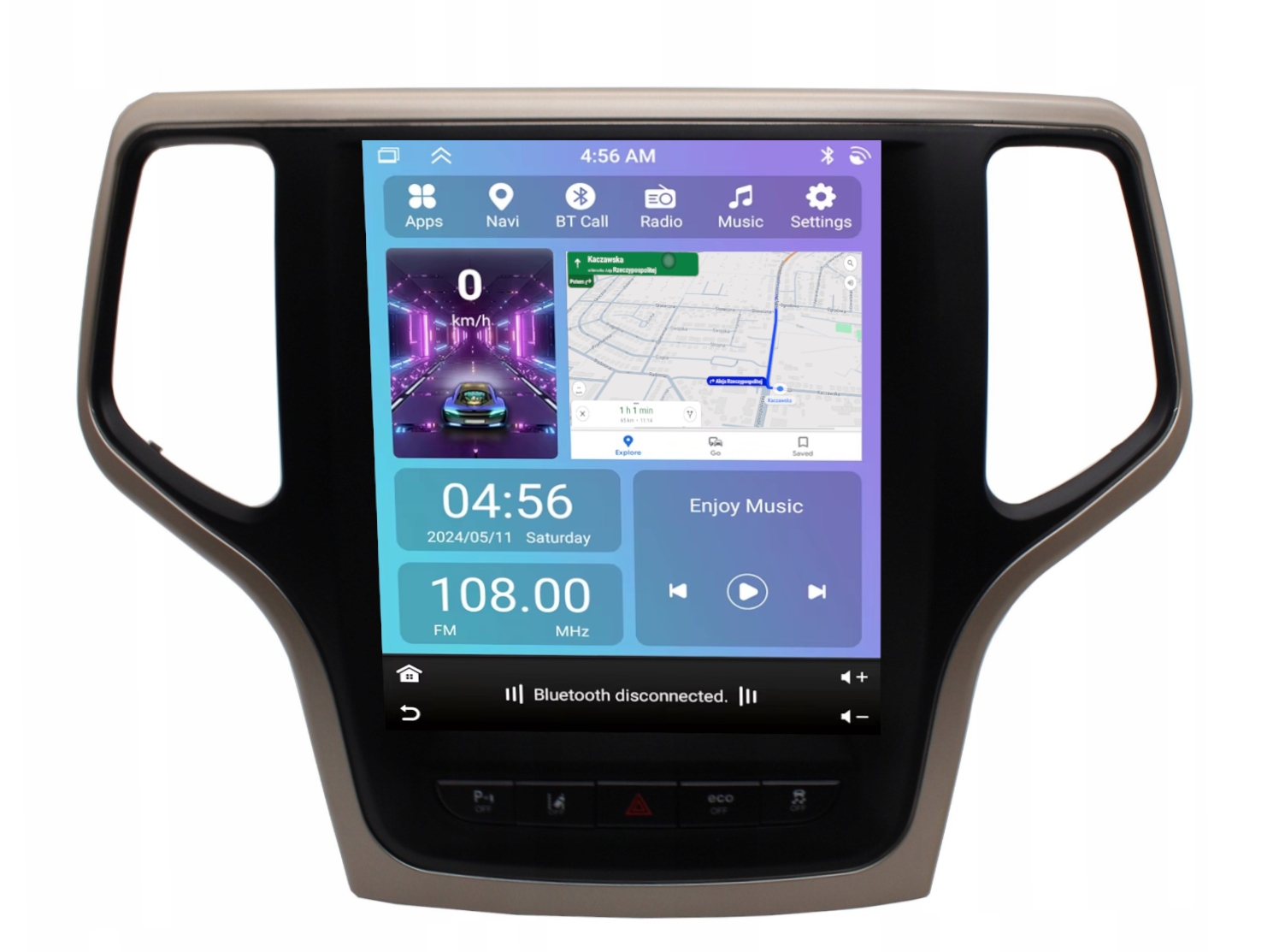 Radio Nawigacja Gps Jeep Grand Cherokee 2014-2017 Android Carplay 2/64 Gb