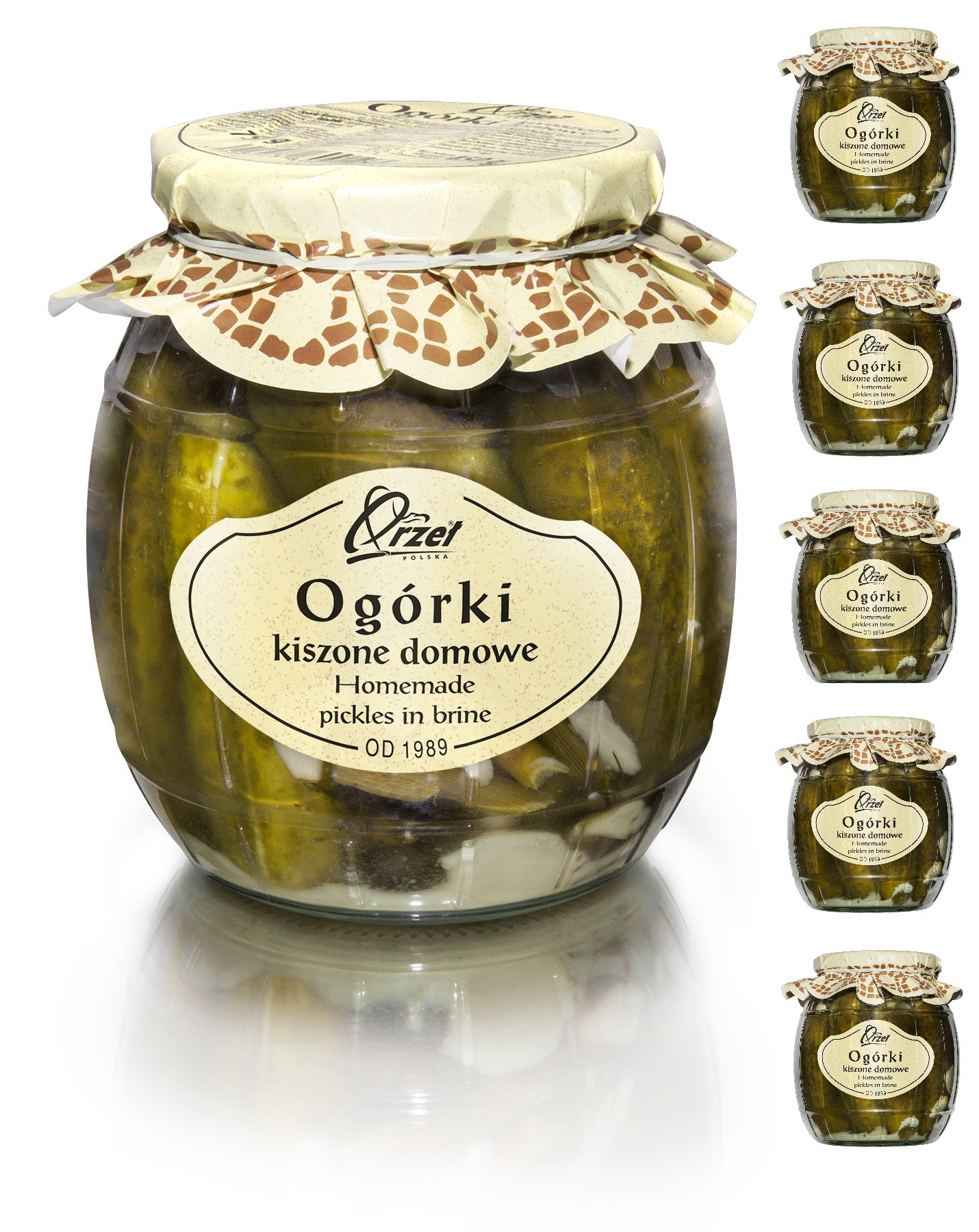 Levně Orzeł Polska Domácí kysané okurky 6x750 g