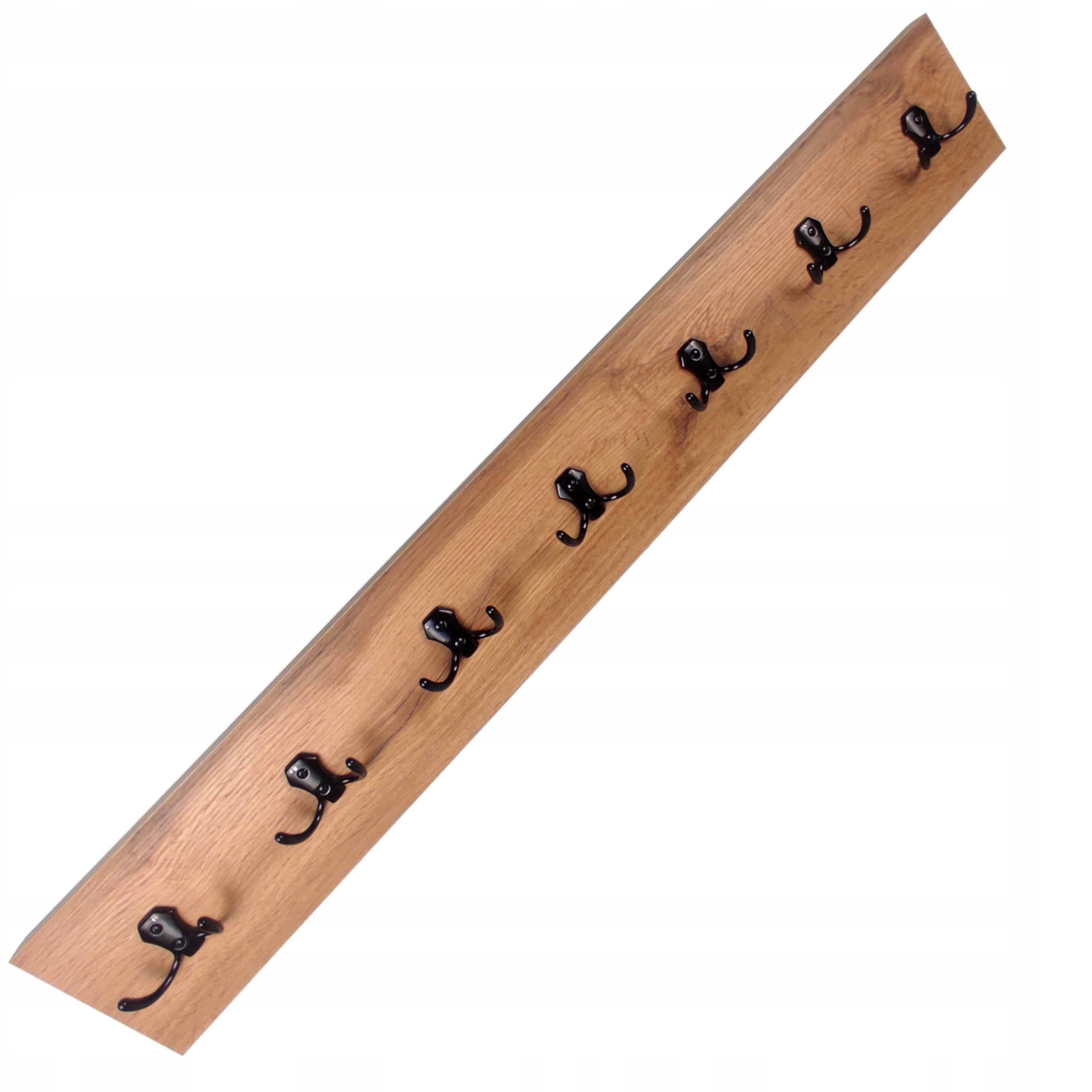 

Wieszak 100 CM Ścienny Loft Dąb Wotan Czarne Haki