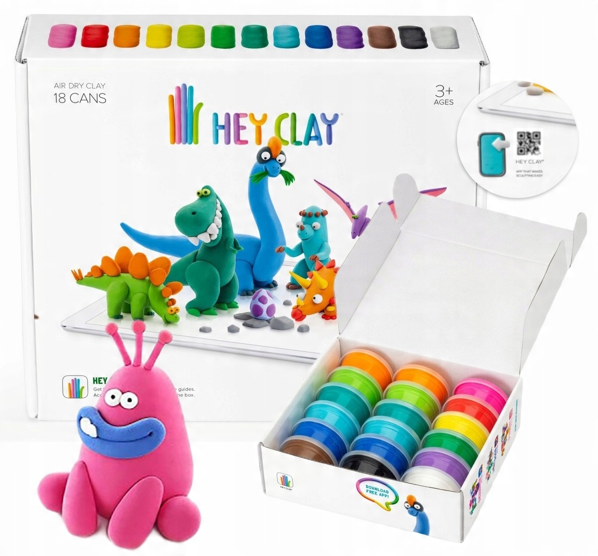 

Masa plastyczna dla dzieci Hey Clay Dinozaury