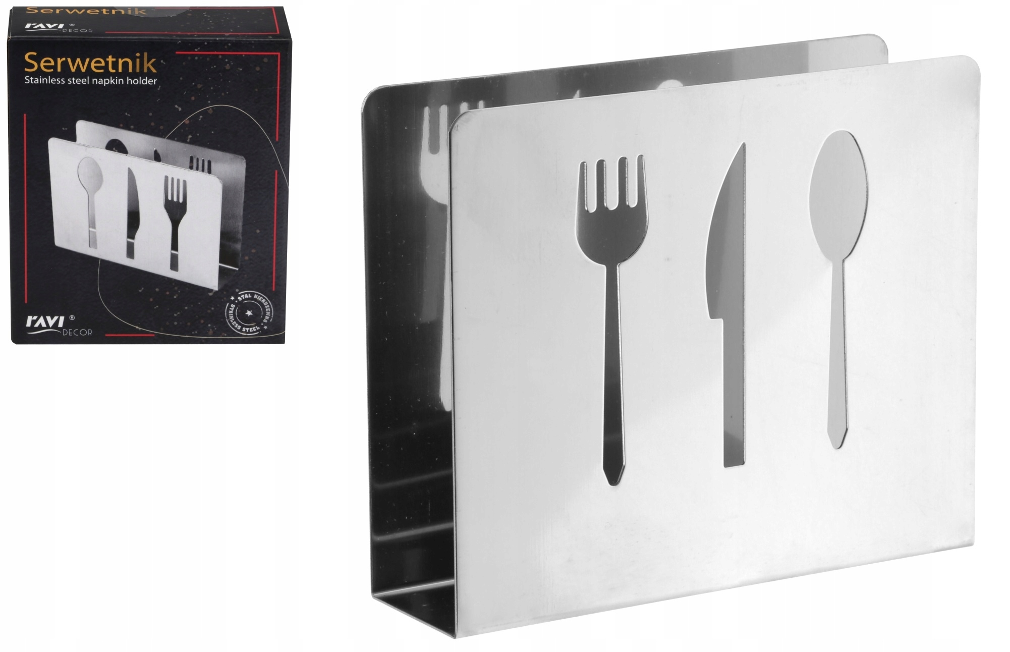 

Serwetnik Ravi Stal Nierdzewna Stojak Na Serwetki