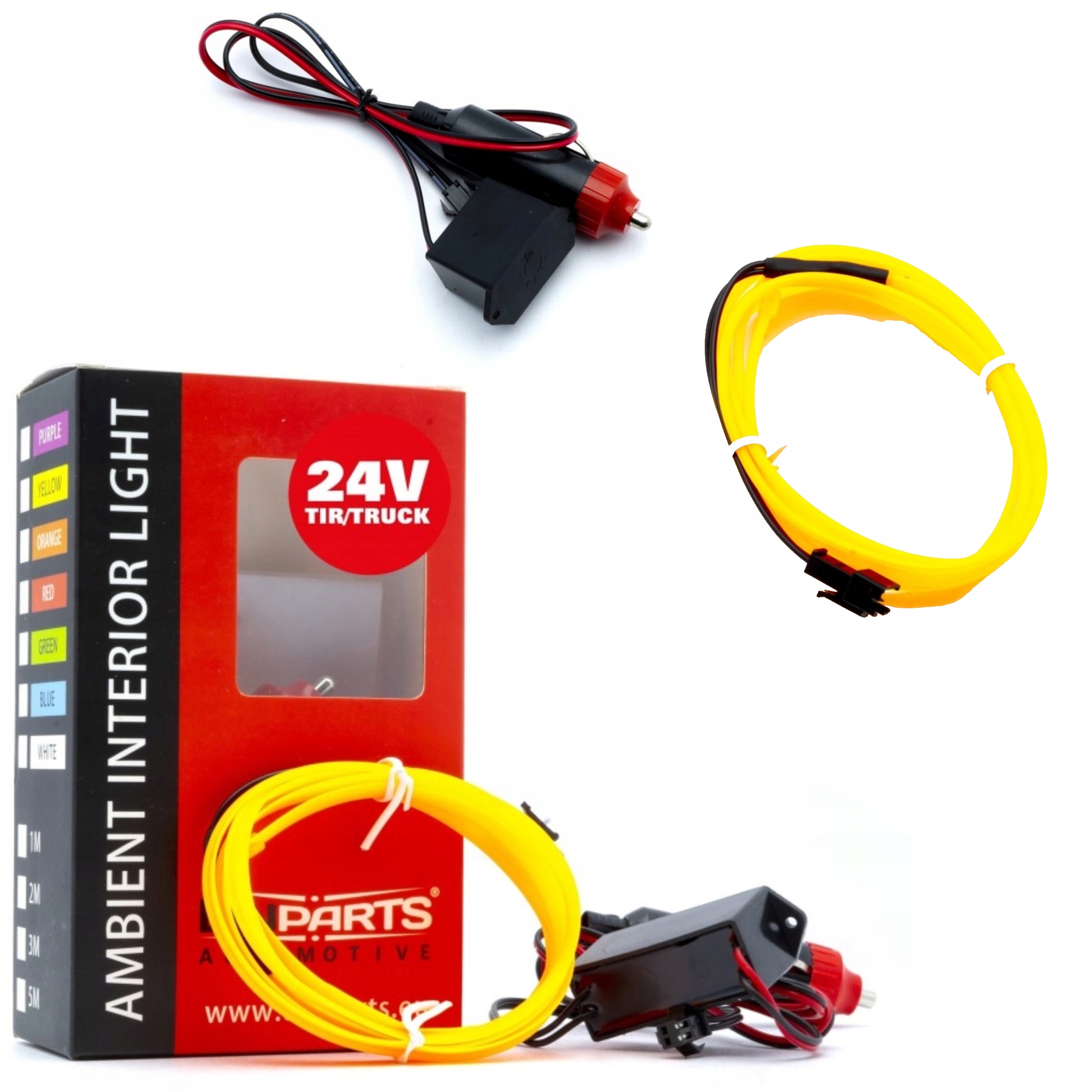 Неоновый Янтарный 3M 24V TIR автобус Сид оптического волокна