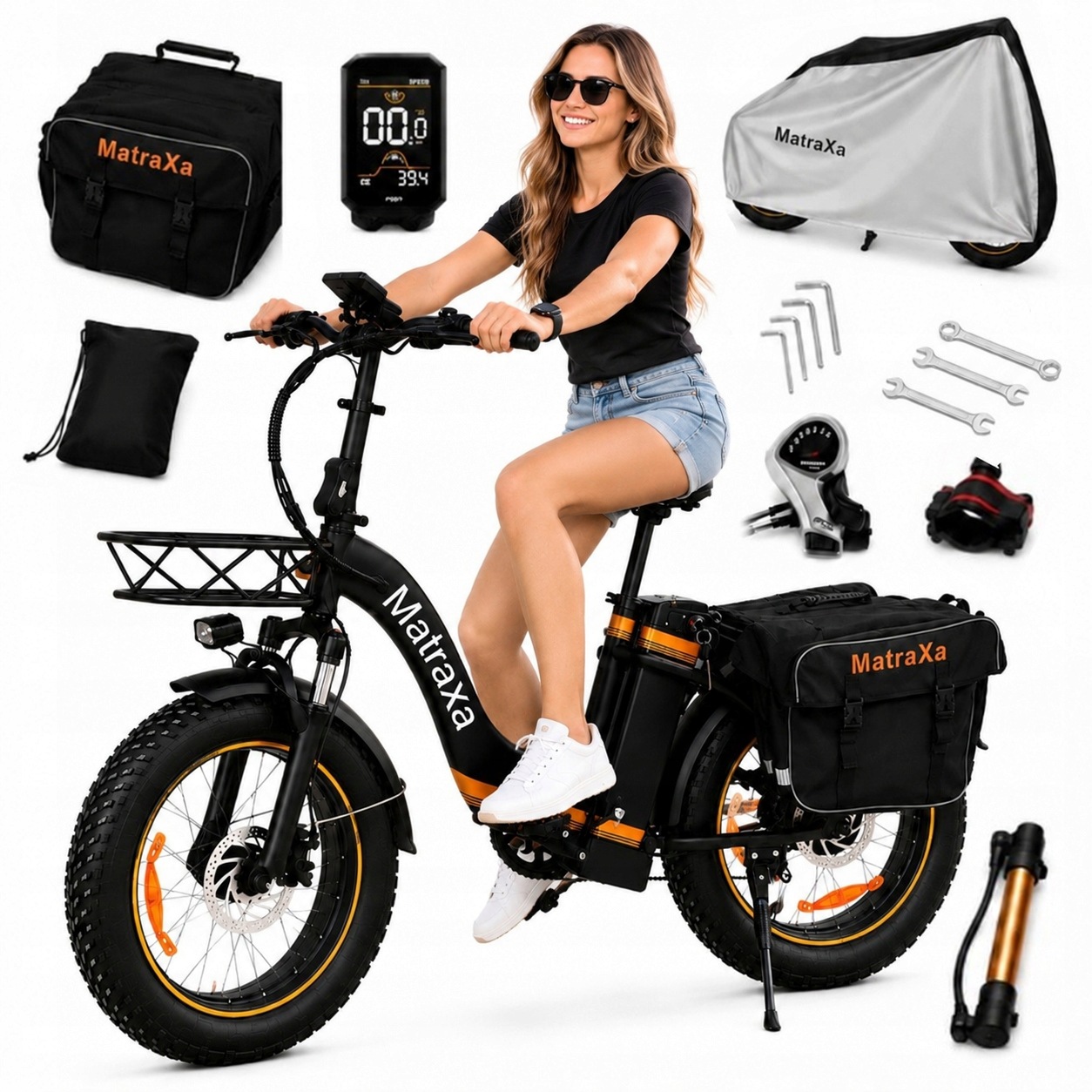 Rower Elektryczny Fatbike 20'' x4.0 Wyjmowany Aku 250W 36V 120km Damski Męs
