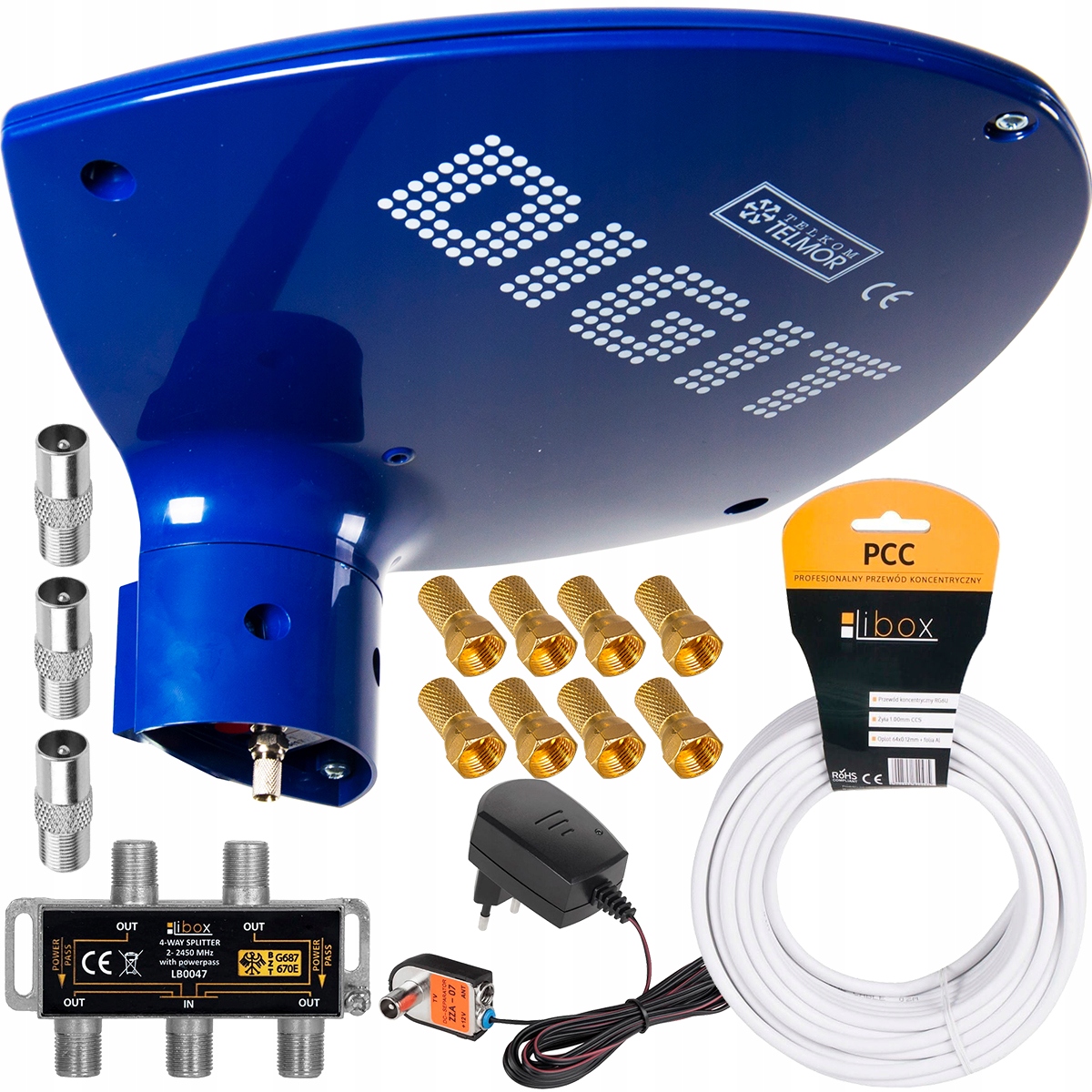 

Zestaw Antena Telmor Digit Activa DVB-T2 Na 4TV 4K