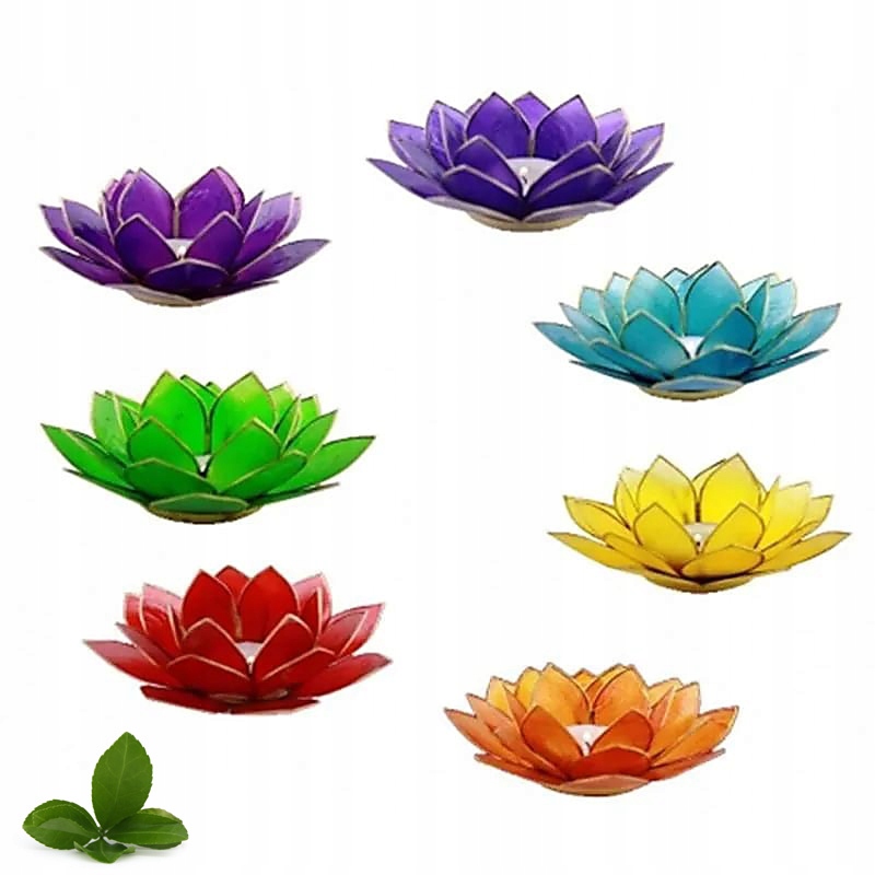 Sada – Lotosový květ – Zlatý svícen – Světlo čakry – 7 čaker