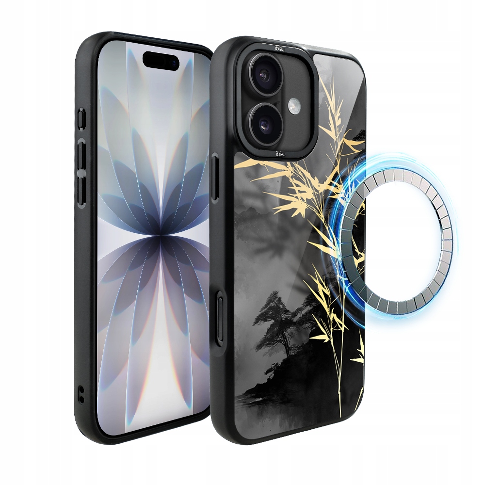 Etui do iPhone 17 Ibizu DropGuard Matt z MagSafe, Złoty bambus