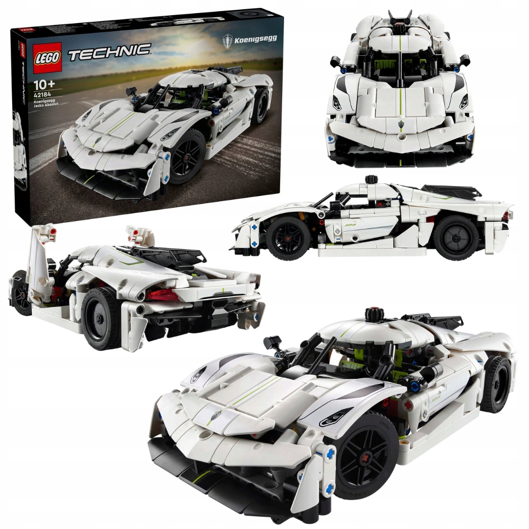 Lego Technic 42184 Bílé hyperauto Koenigsegg Jesko Absolut Auto