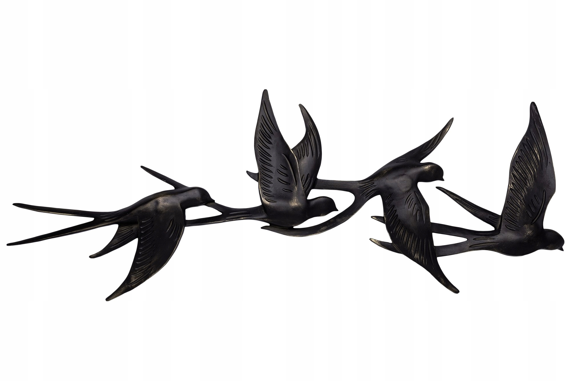 Nástenná dekorácia efektná čierna vtáky ozdoba na stenu