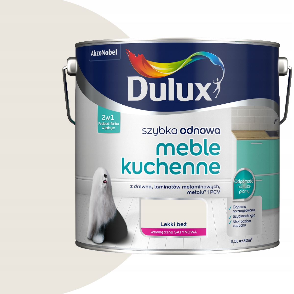 Dulux Rychlá Obnova Kuchyňského nábytku 2,5L Lehká béžová