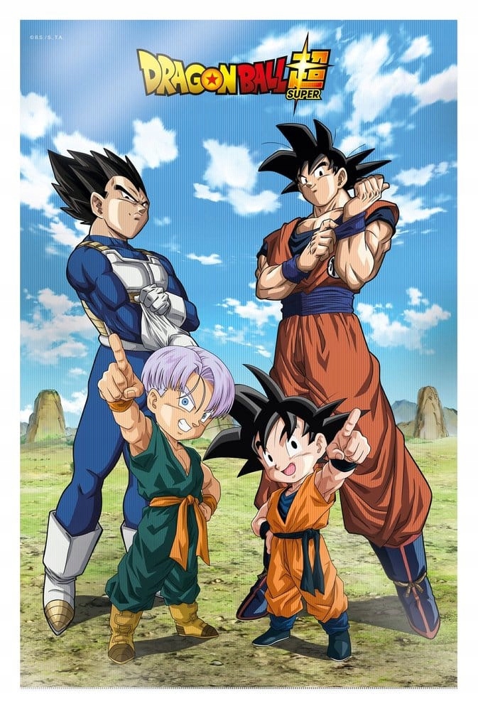 3D plakát Dragon Ball Battle of Gods Goku Vegeta Family 38 x 58 cm