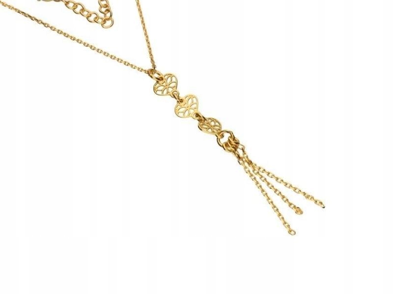 Stříbrný náhrdelník 925, krajková srdíčka s přívěskem jako dárek pro ženy