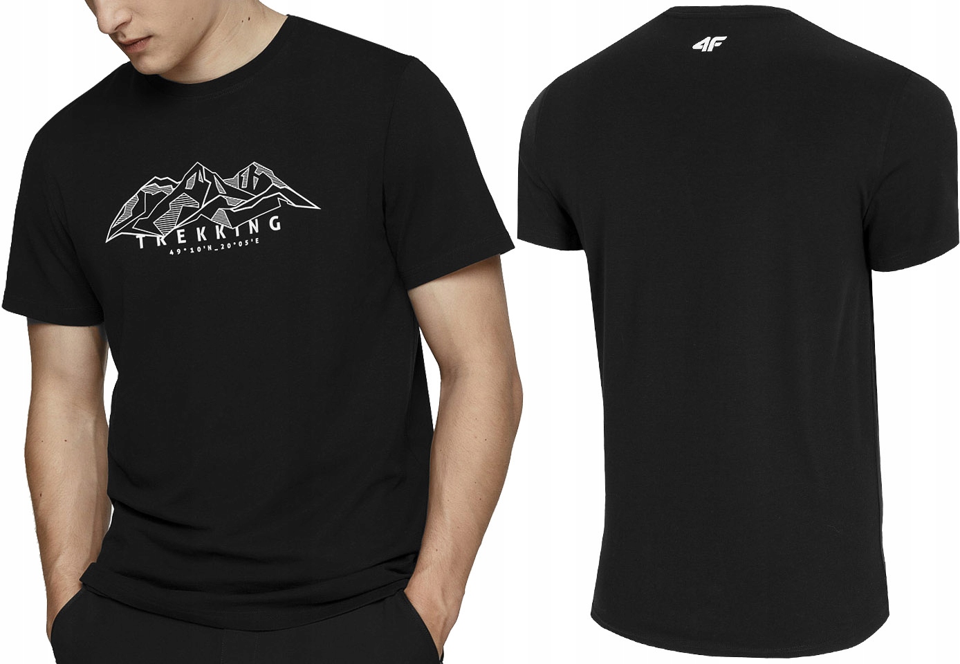 

4F Koszulka Męska L21 TSM062 T-shirt Czarna