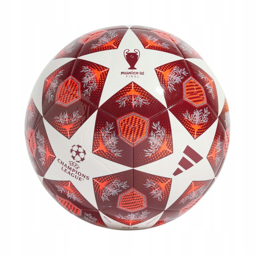 Piłka nożna Adidas Ucl Club 24/25 Knockout Stages JH1284 czerwono-biała 5