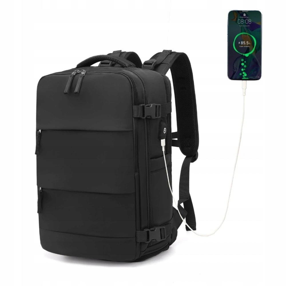 Kono multifunkční batoh s Usb portem černý 25L