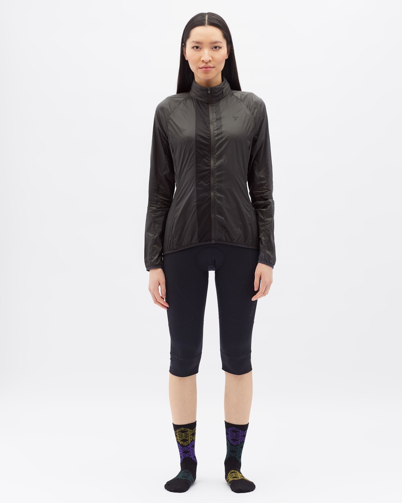 Dámská cyklo bunda Silvini Gela tmavě šedá XL