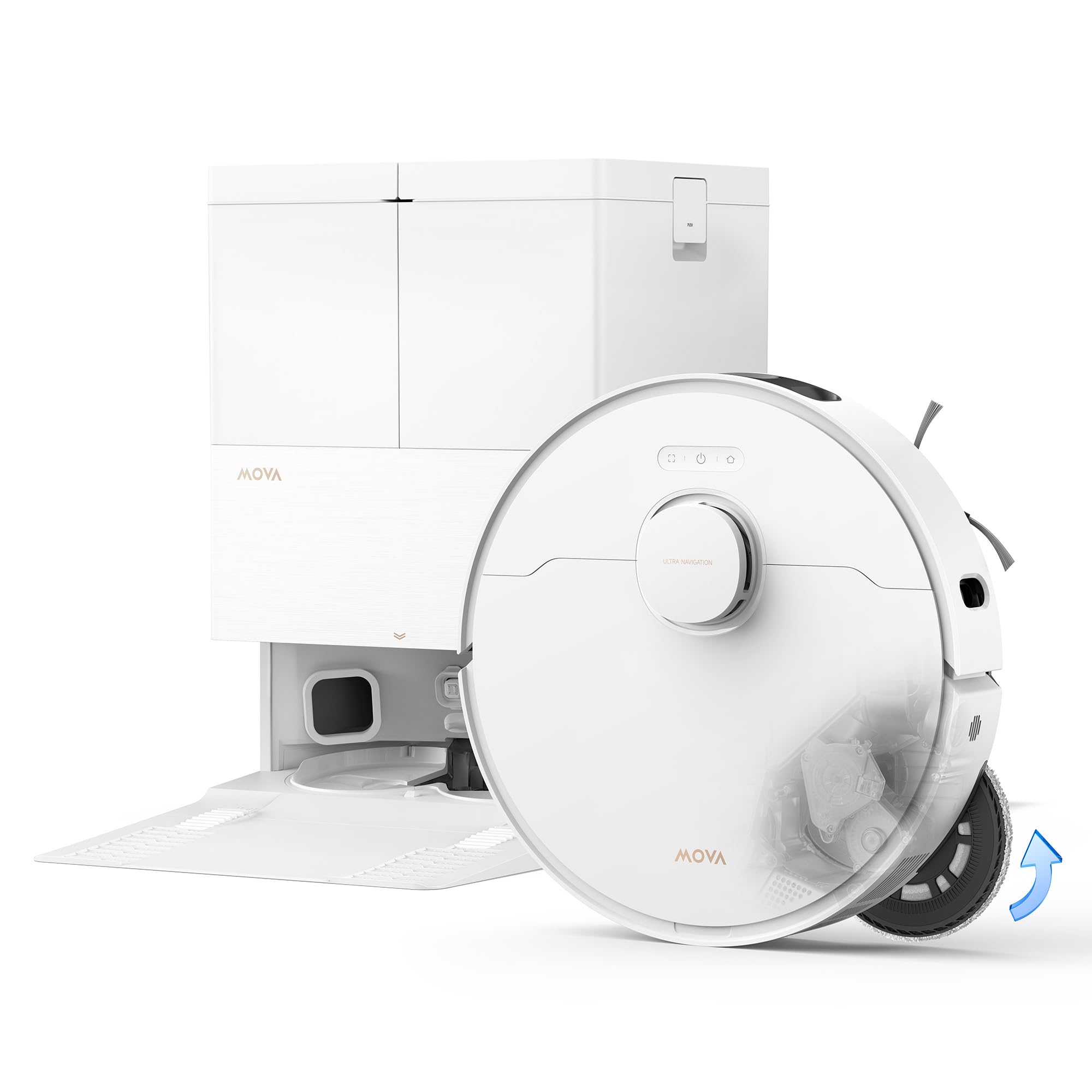 Mova Robotický vysávač E50 Pro Ultra 30 000 Pa, 12 N, mop, biely