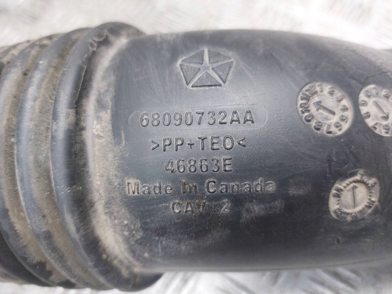 pipe air hose + MAPSENSOR RAM 1500 and LIFT 13- 5.7 68090732AA