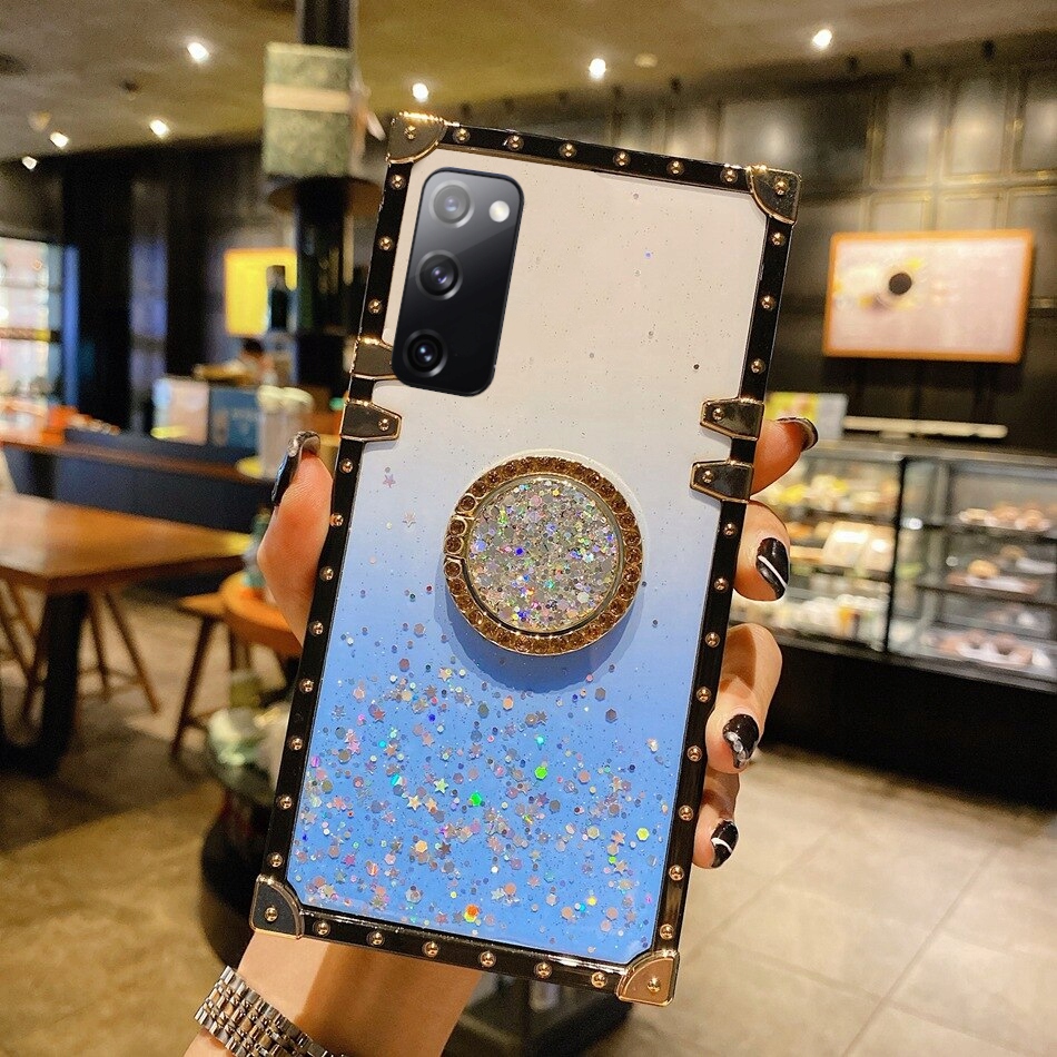 ETUI DO SAMSUNG S20 FE MOCNE BROKAT RING + SZKŁO Typ plecki