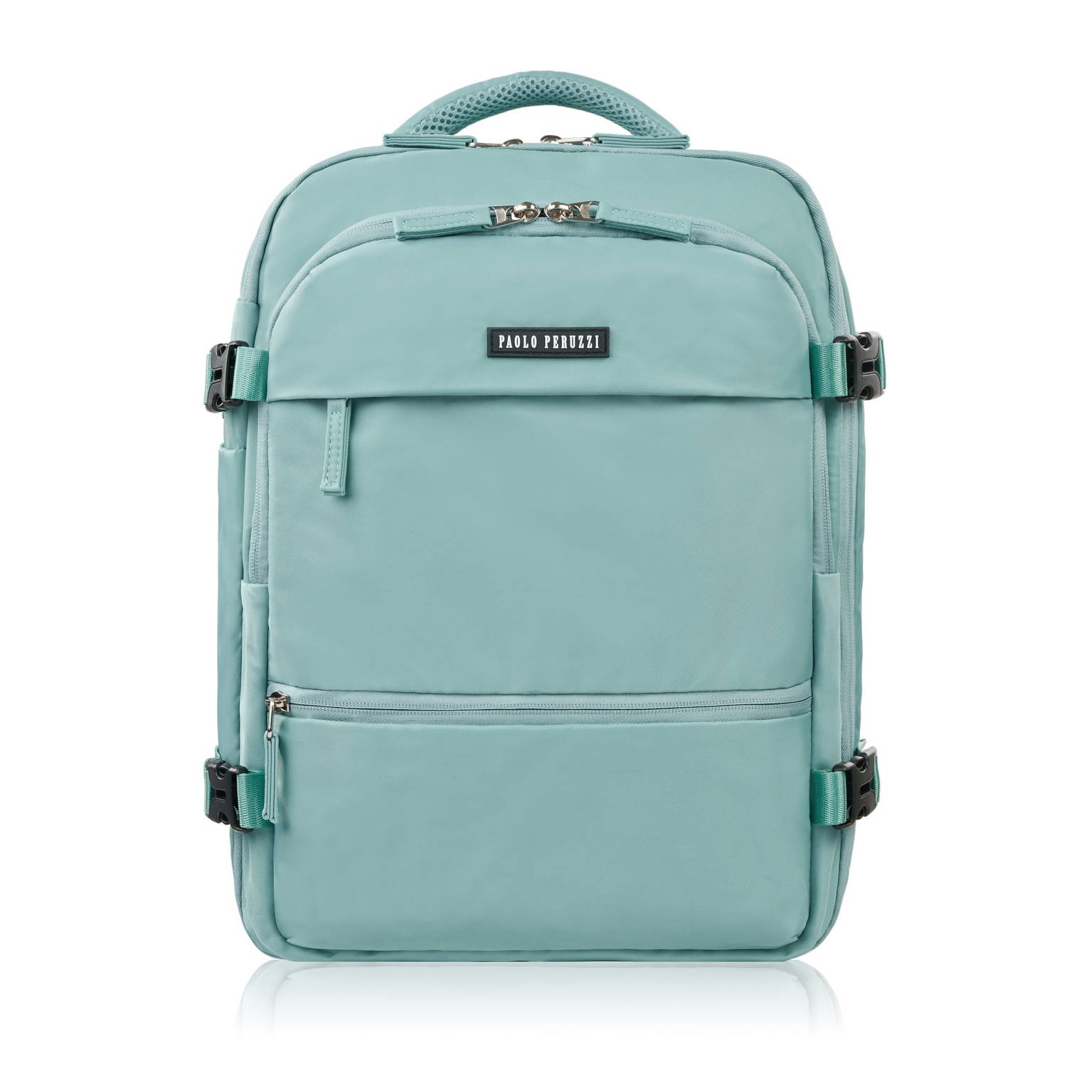 Plecak podróżny do samolotu wielofunkcyjny miętowy Paolo Peruzzi Wizzair