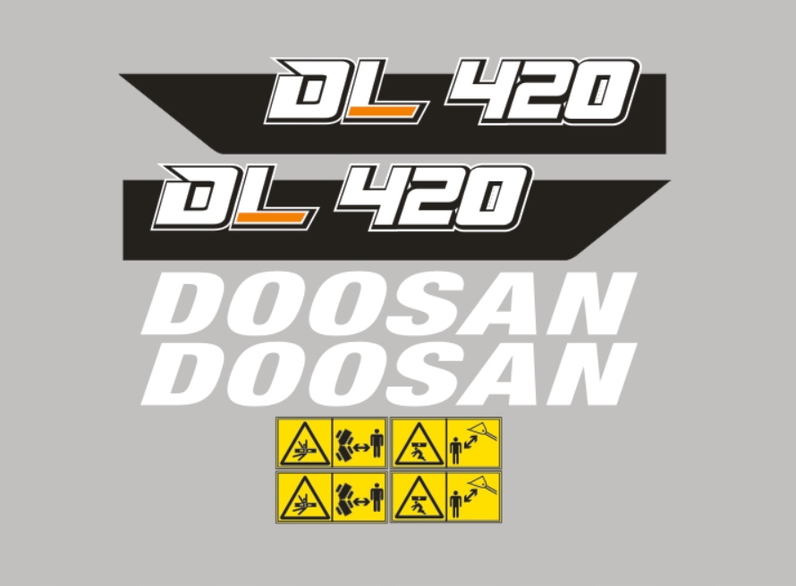 Samolepky samolepka Doosan DL 420