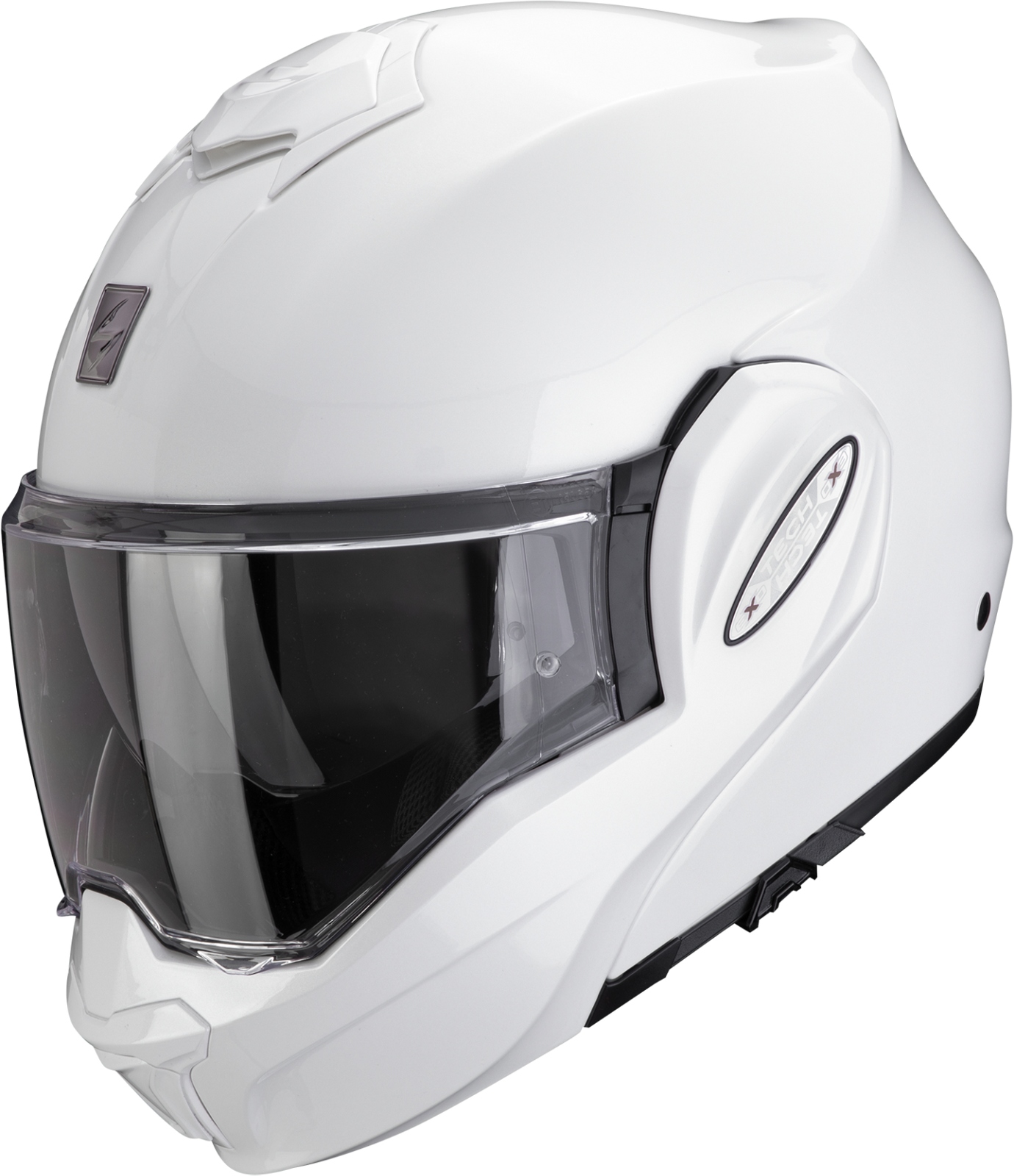 Motocyklová prilba Scorpion Exo-tech Evo Pro biela lesklá L