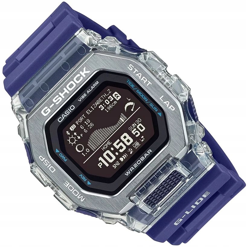 Sportovní Hodinky Casio G-shock GBX-100S-2ER G-lide S Bluetooth Krokovým Boxem