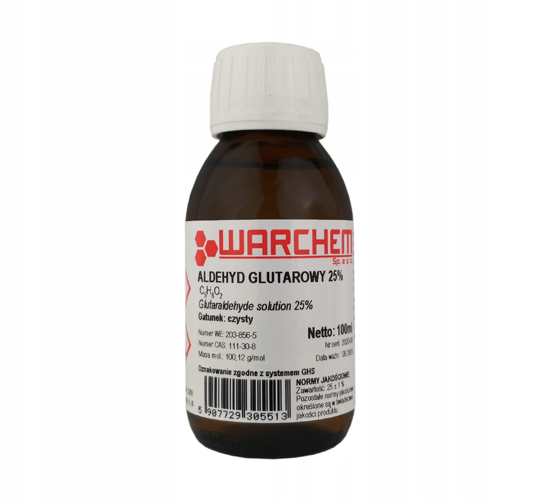 

Aldehyd Glutarowy 25% czysty 100ml