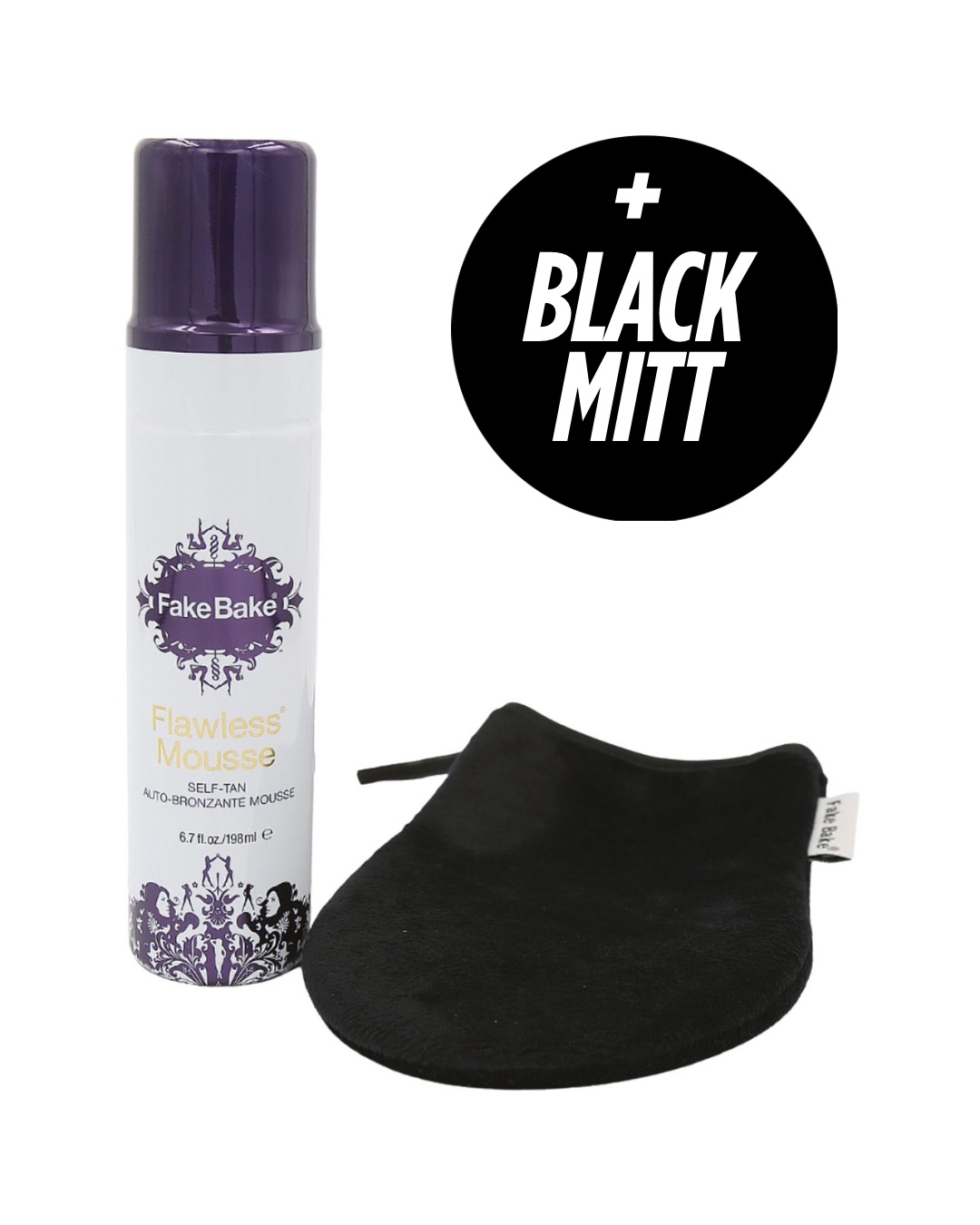 Flawless Mousse samoopalacz w piance z rękawicą do aplikacji FakeBake