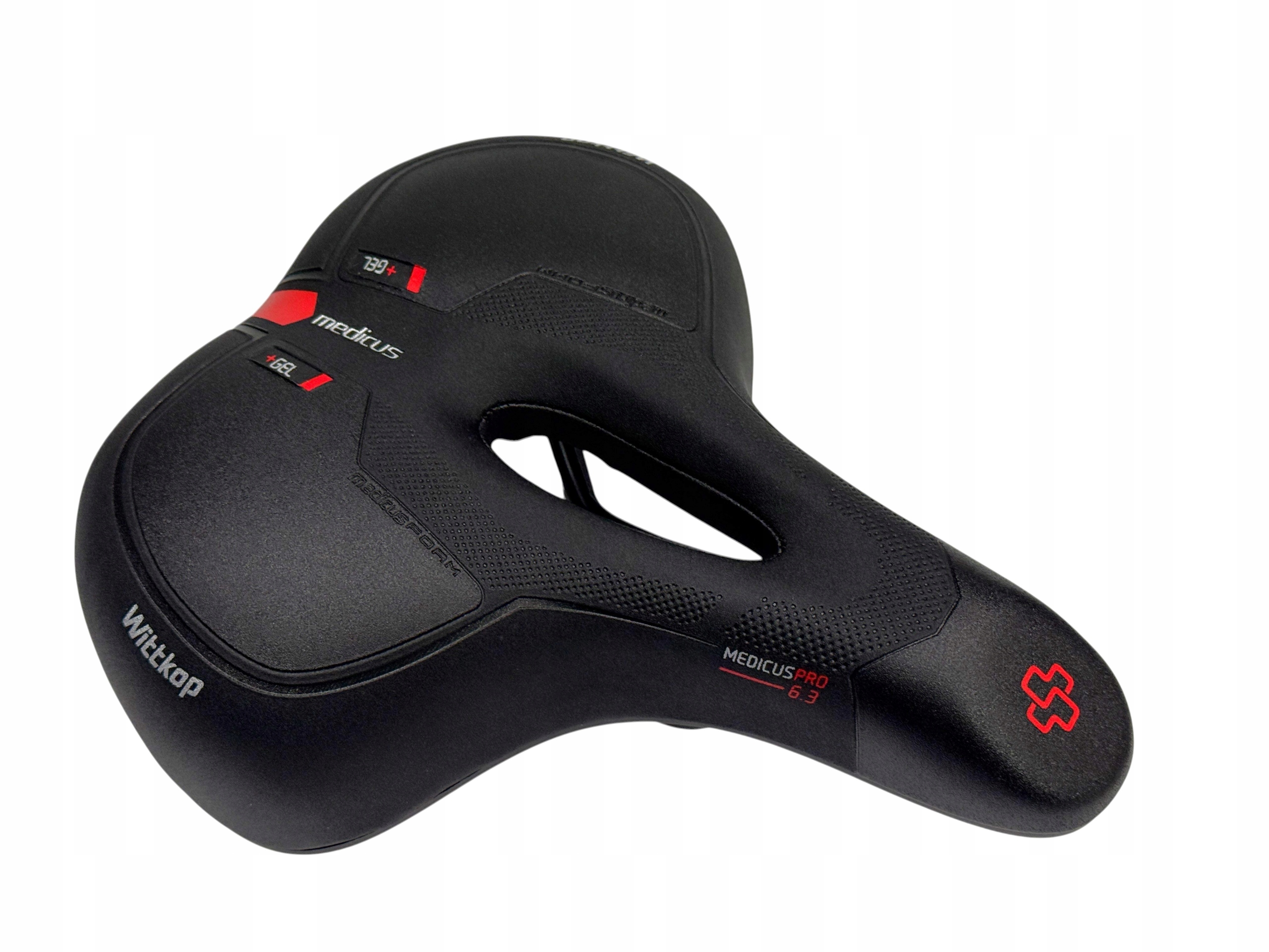 Siodełko rowerowe Wittkop Medicus Pro 6.3 żelowe ergonomiczne City Trekking