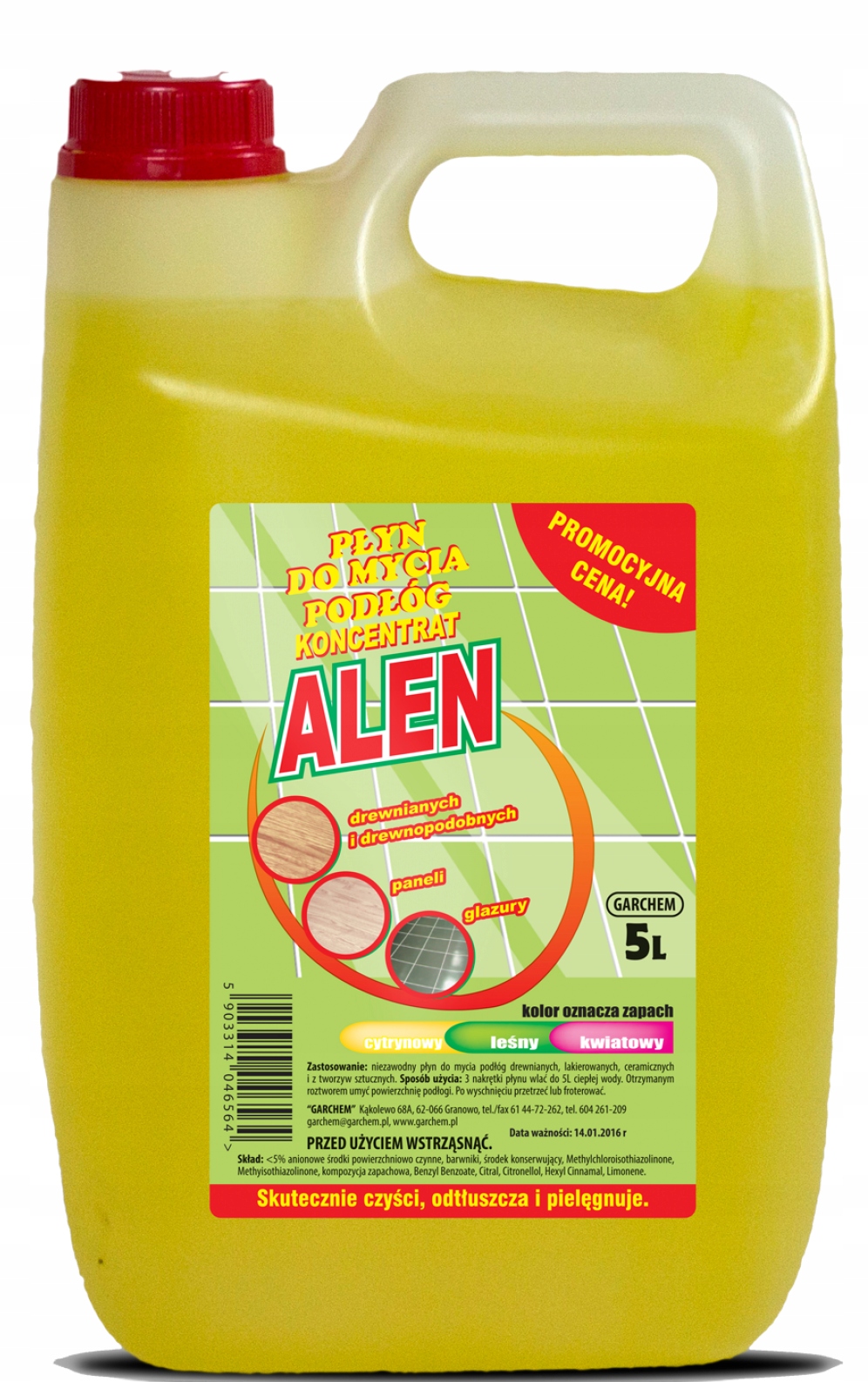 

Alen Płyn Do Podłóg Koncentrat Cytrynowy 5L! Fv