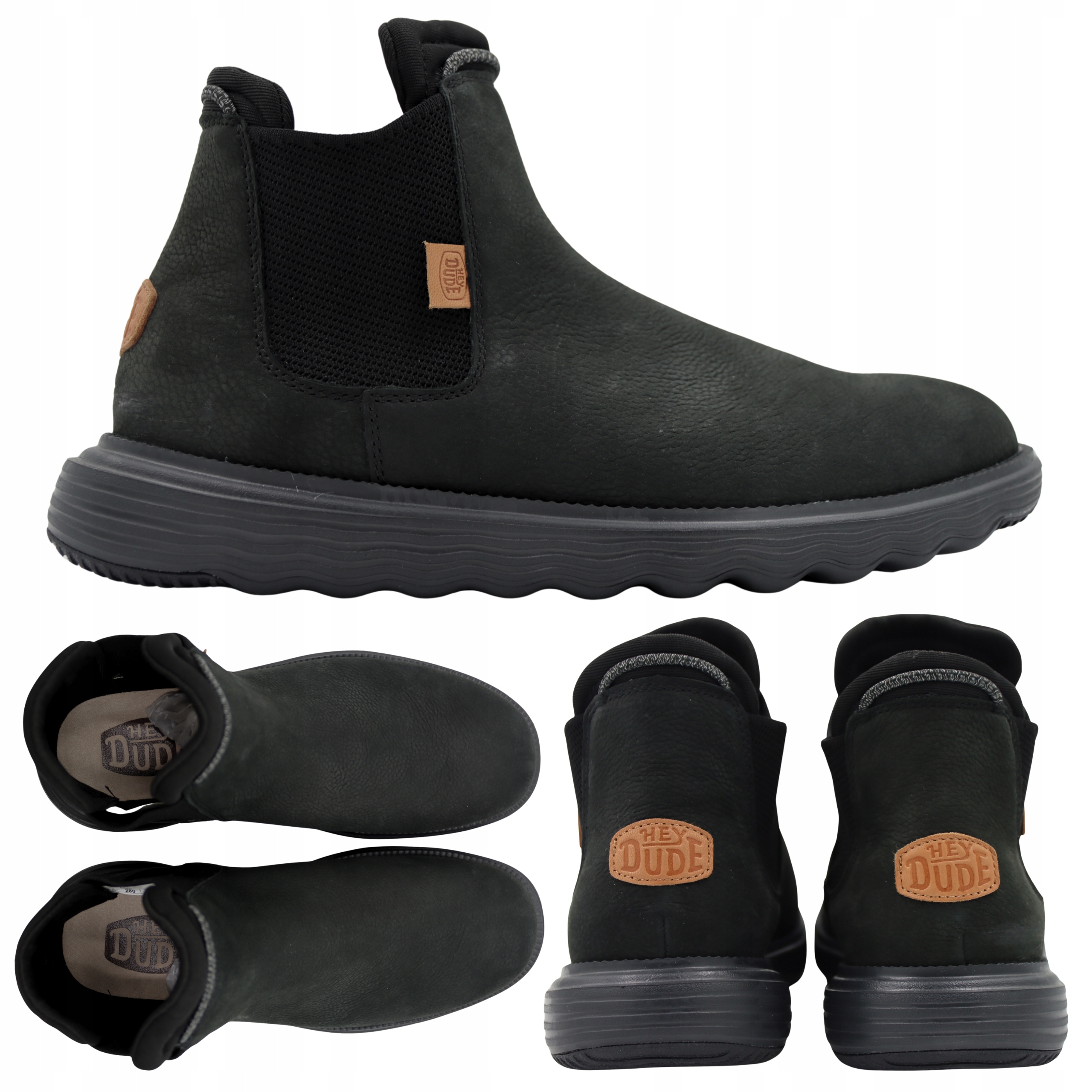 Pánské Lehké Kožené Boty Heydude Branson Craft Leather 40187001 vel. 44