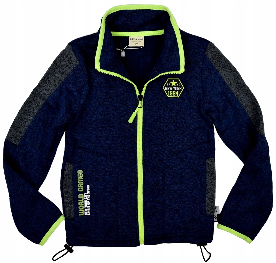 LUSA Nowa modna BLUZA Granatowa Wiosna - 110/116