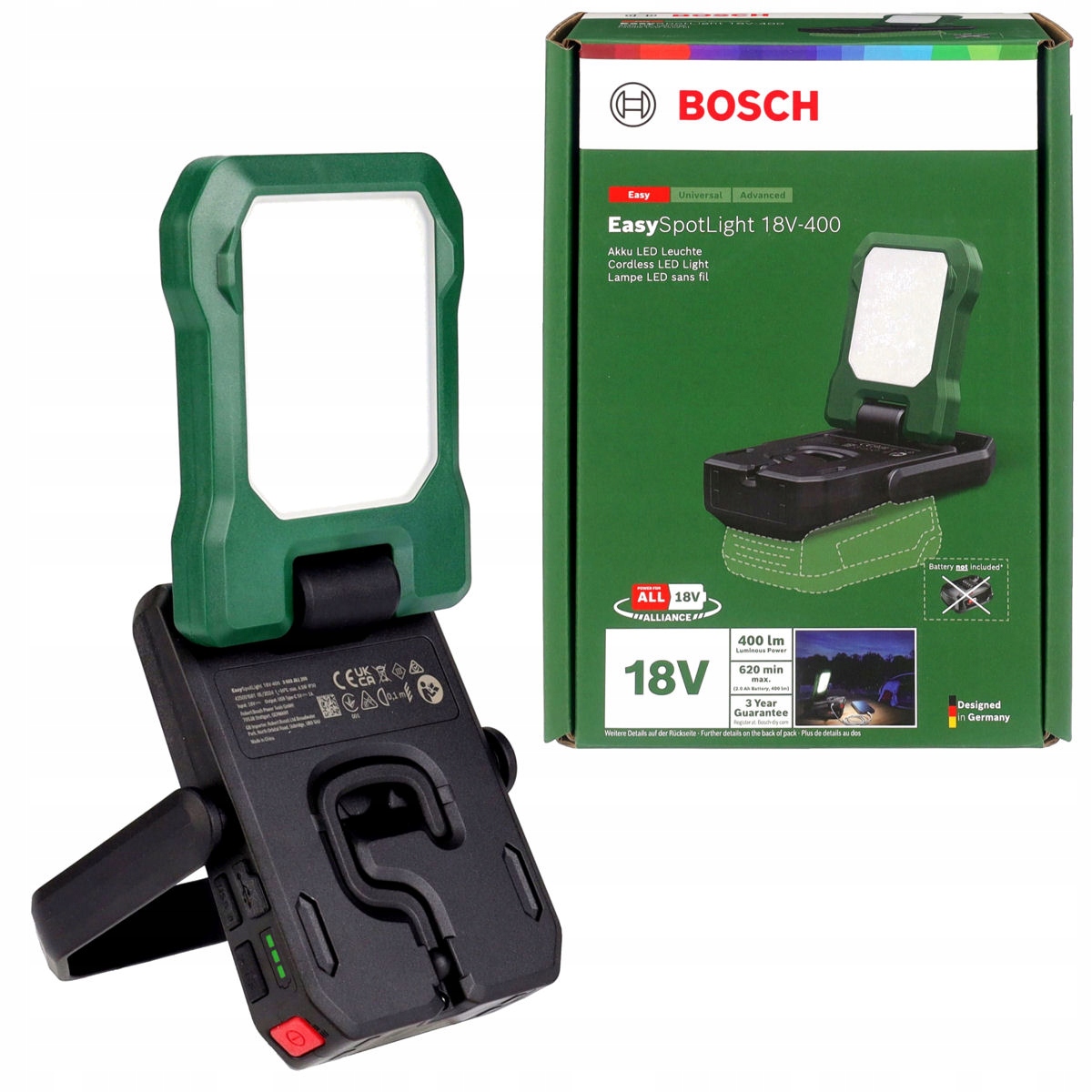 Latarka Akumulatorowa Powerbank 18V 400 Lumenów Easyspotlight 18V-400 Bosch