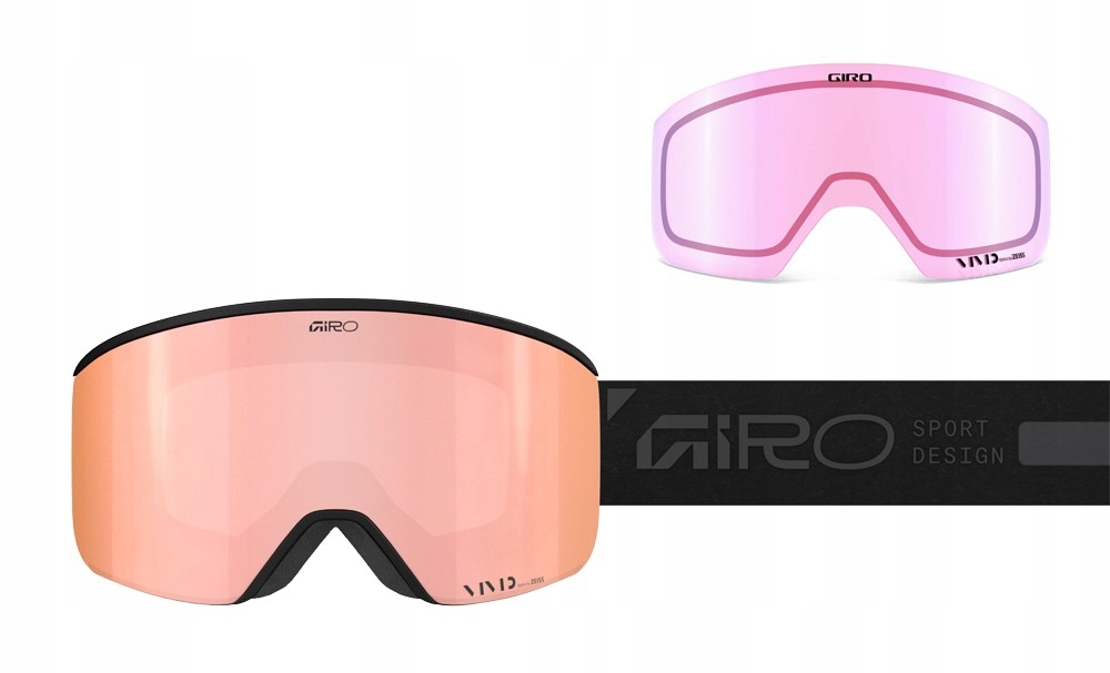 Giro Ella Black Rails-Vivid Rose Gold/Vivid Infrared (2skla)