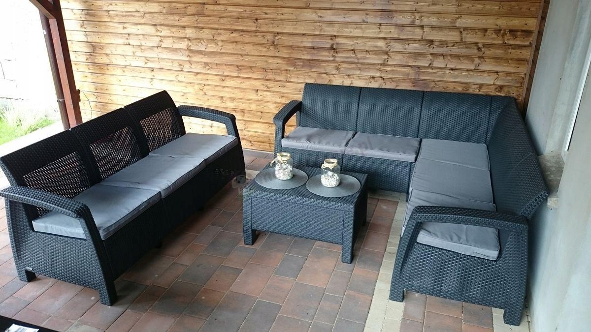 Sofa ogrodowa trzyosobowa Corfu Love Seat Max Grafit Producent Curver