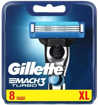 

8 x Gillette Mach3 Turbo Ostrza Wkłady Nożyki