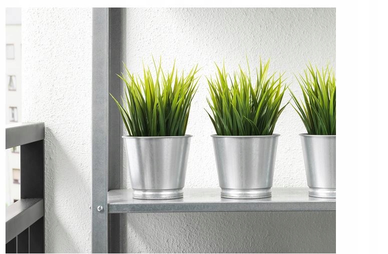 Osłonka na doniczki kwiaty zioła 9 cm BINTJE IKEA Materiał wykonania metal