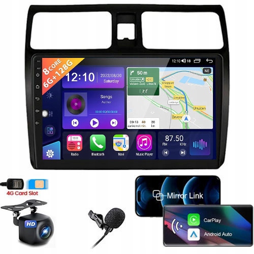 Rádio Android Navigace Suzuki Swift 2004-2010 Carplay 2/64GB Sim