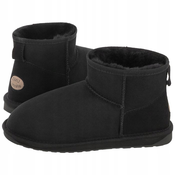 Dámské zateplené Kotníkové Boty Emu Australia Stinger Micro W10937 Černé