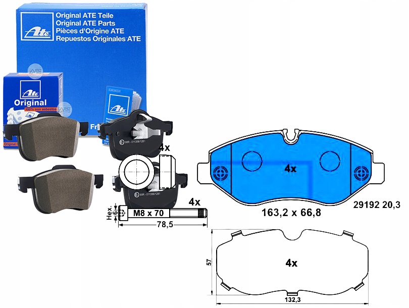 Brzdové Destičky Mercedes Přední Viano Vito Sprinte