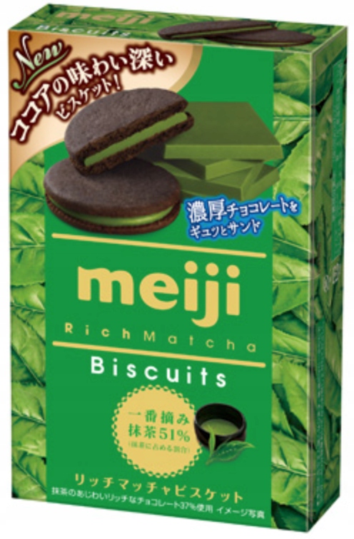 

Meiji ciastka o bogatym smaku Matcha 99g