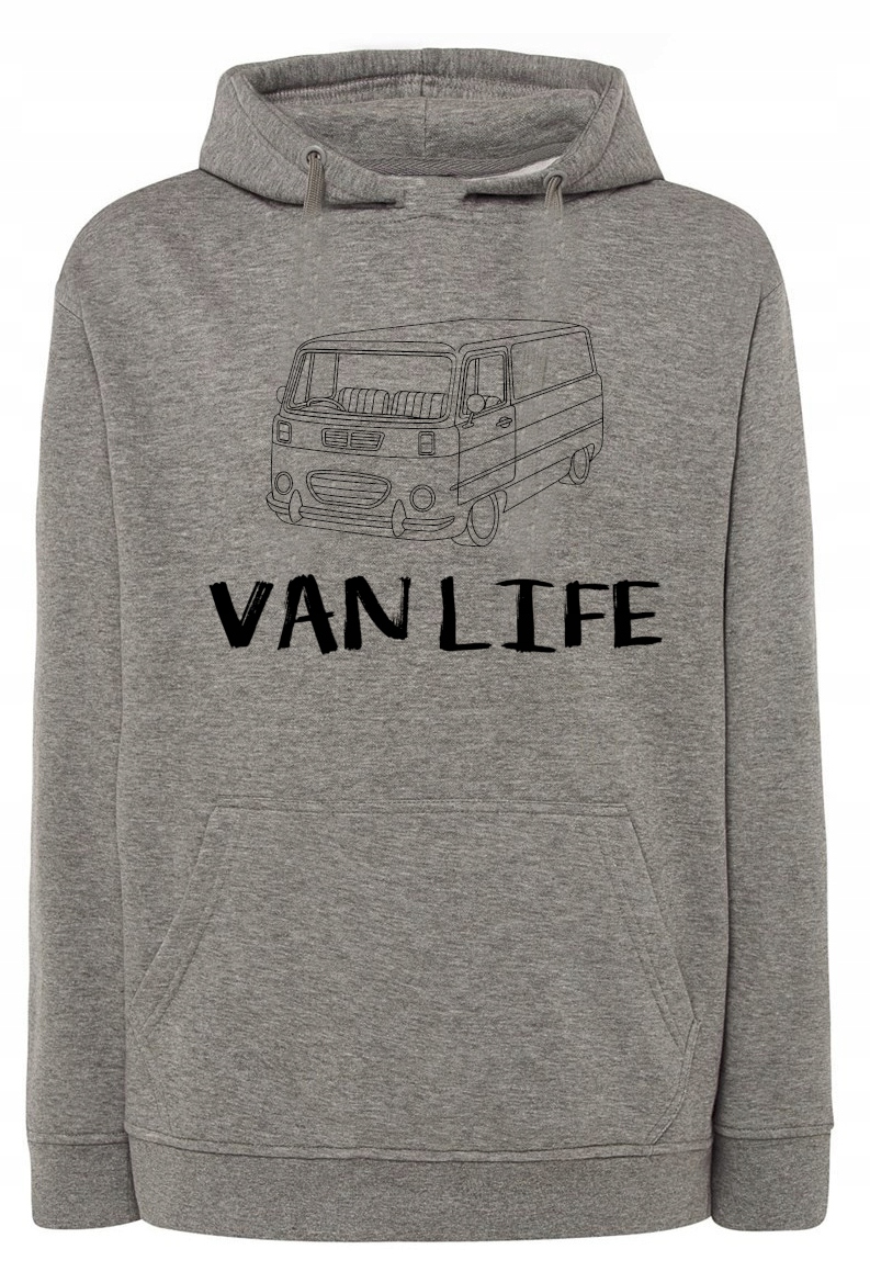 Pánská mikina s pěkným potiskem Van Life Život vel. L