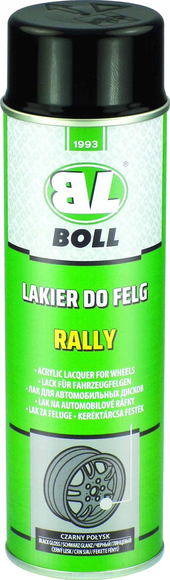 

Boll lakier do felg Rally (Spray) Czarny/Połysk