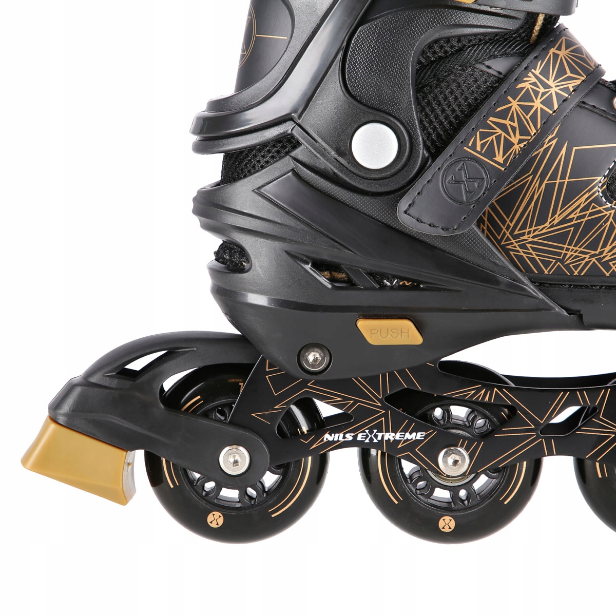 ŁYŻWOROLKI set 4w1 REGULOWANE rozm. M USZTYWNIONE Maksymalna długość wkładki 24 cm