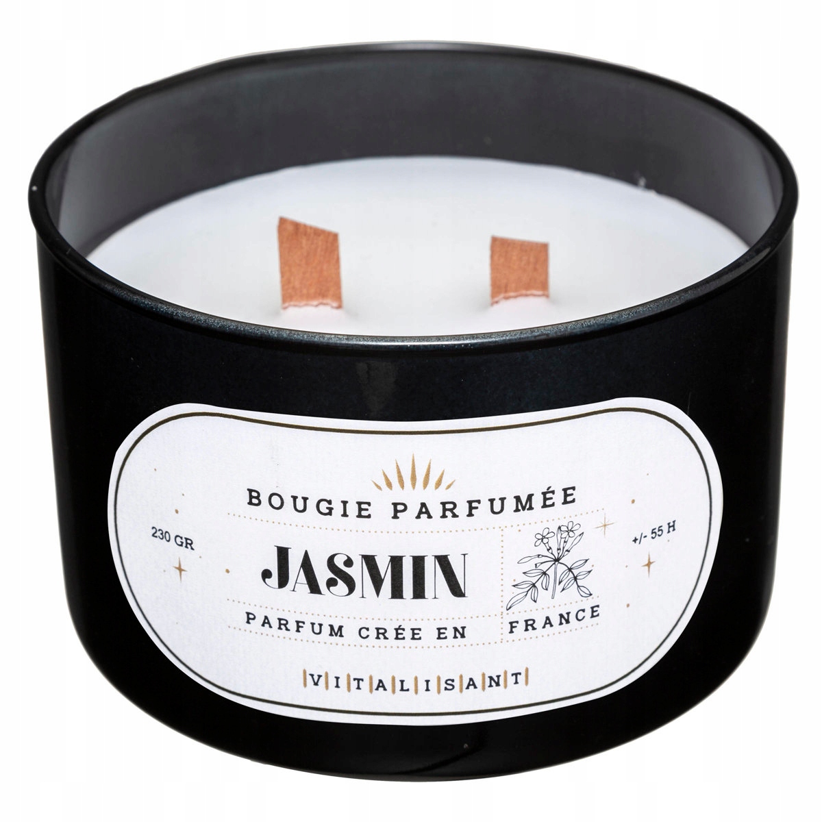 

Świeca zapachowa w szkle Duża 2 knoty Jaśmin 470 g