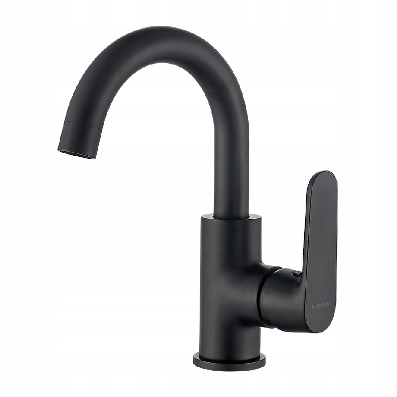 

Bateria Umywalkowa Czarna Wysoka Z Ruchomą Wylewką