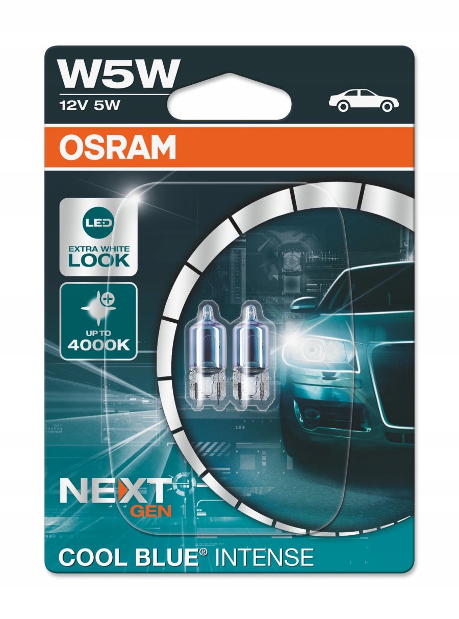 

Żarówka Osram Cool Blue Intense W 5W 12V 2 Szt